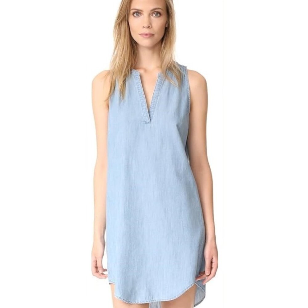 Joie Soft Joie Chambray Denim Crissle Dress Blue Size: XS